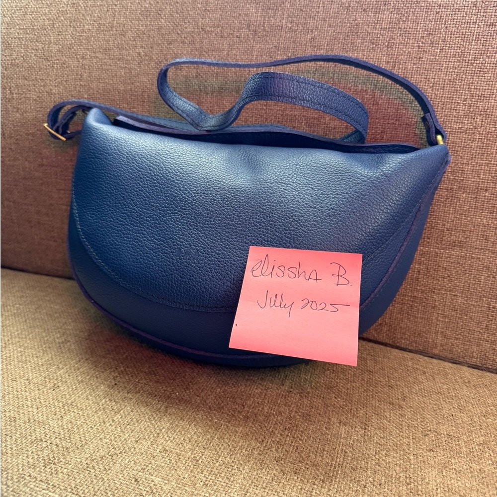 Portland Leather Koala Crossbody Bag, Molino Blue